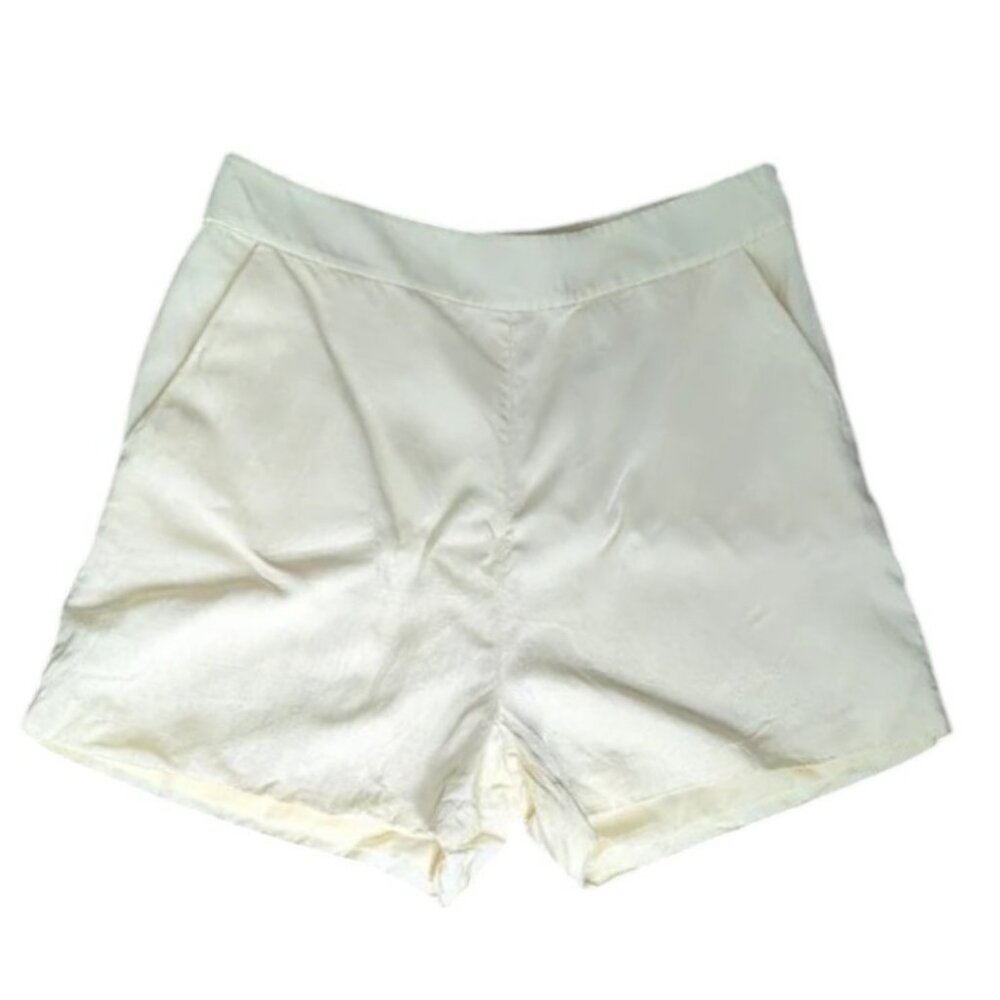 Marciano by Guess yellow high waist linen blend shorts size 10 - Picture 2 of 3